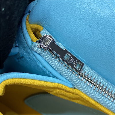 L.V Coussin Pochette Monogram Embossed Lambskin Lt Blue M80744