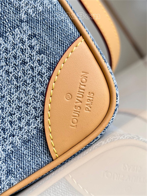 L.V Chess Messenger Damier Denim 3D cotton canvas Blue M40706