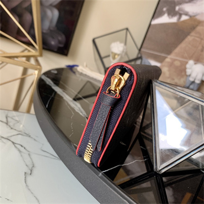 LV  Clémence Wallet Monogram Empreinte Leather Navy M69415