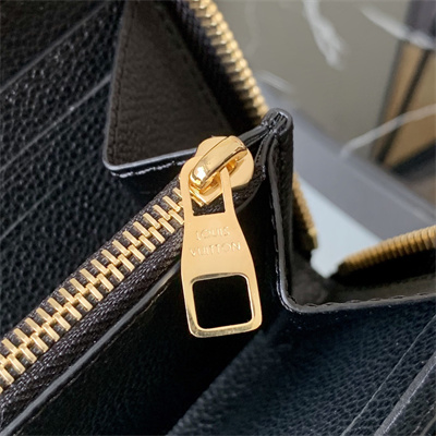 LV  Clémence Wallet Monogram Empreinte Leather Black M60171