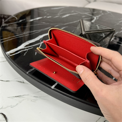 LV  Lou Wallet Damier Ebene Canvas and Smooth Calfskin N81461