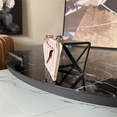 LV Card Holder Recto Verso Damier Azur Canvas Pink N60498