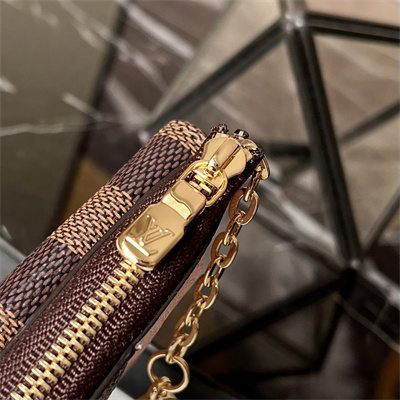 LV Card Holder Recto Verso Damier Ebene Canvas Pink N60405