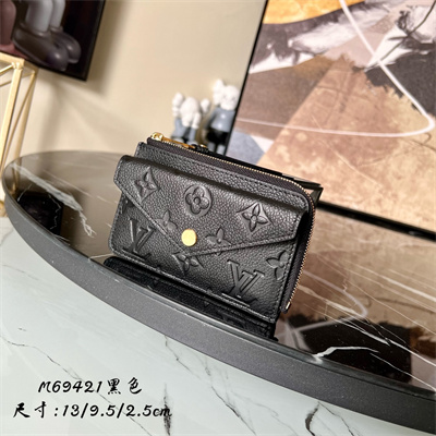 LV Card Holder Recto Verso Monogram Empreinte Black M69421