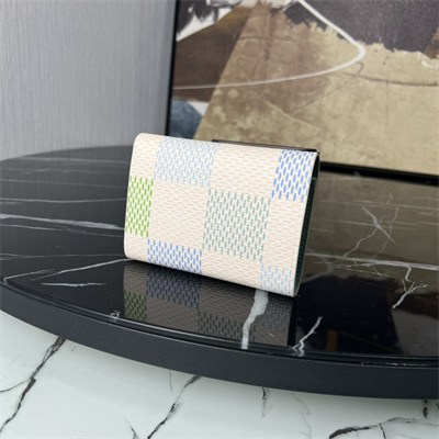 L.V Victorine Wallet Damier coated canvas  Pistachio Green N40750