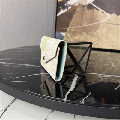 L.V Victorine Wallet Damier coated canvas  Pistachio Green N40750