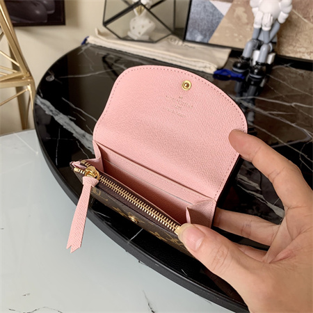 L.V Rosalie Coin Purse Monogram Canvas Inside Pink M41939