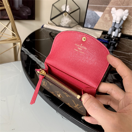L.V Rosalie Coin Purse Monogram Canvas Inside Fuchsia M41939