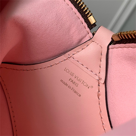 L.V Bloom Pouch Monogram Canvas and Calfskin Trim Rose Jasmin Pink