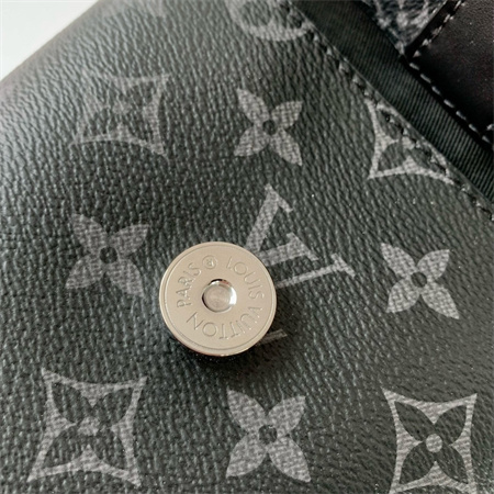 L.V Envelope Pouch Monogram  Eclipse and Cowhide Leather Trim M11613