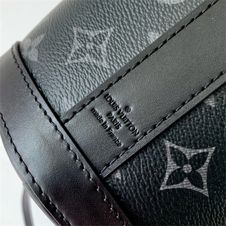 L.V Envelope Pouch Monogram  Eclipse and Cowhide Leather Trim M11613