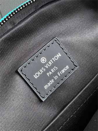 L.V Avenue Slingbag PM Monogram Eclipse Reverse coated canvas Turquoise M11703