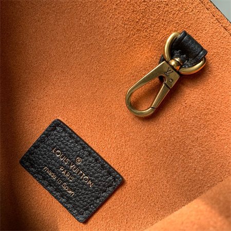 L.V Low Key Hobo PM Bag Smooth Calfskin Black M25352