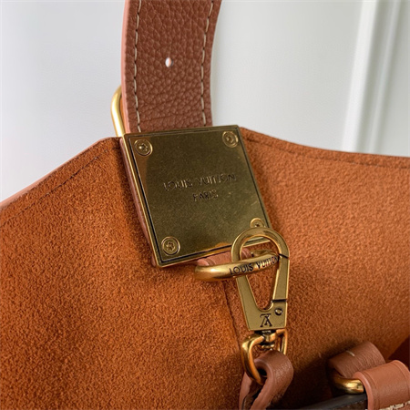 L.V Low Key Hobo PM Bag Smooth Calfskin Cognac M25354