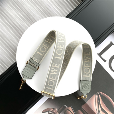 Loewe Anagram strap in jacquard and calfskin