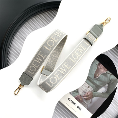 Loewe Anagram strap in jacquard and calfskin