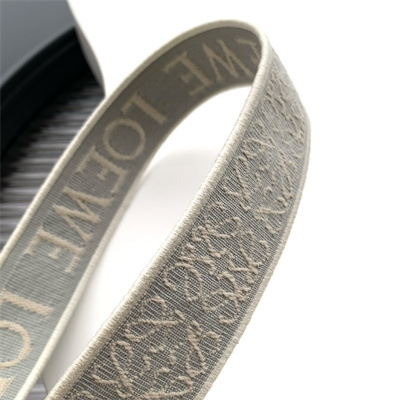 Loewe Anagram strap in jacquard and calfskin