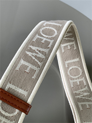 Loewe Anagram strap in jacquard and calfskin
