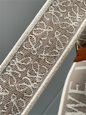 Loewe Anagram strap in jacquard and calfskin