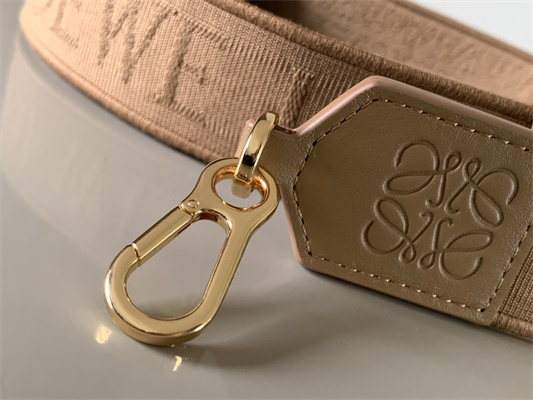 Loewe Anagram strap in jacquard and calfskin