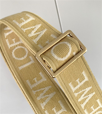 Loewe Anagram strap in jacquard and calfskin