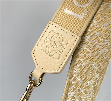 Loewe Anagram strap in jacquard and calfskin