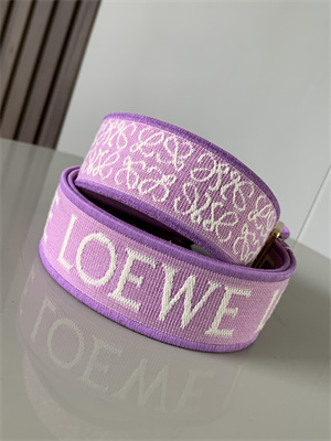 Loewe Anagram strap in jacquard and calfskin