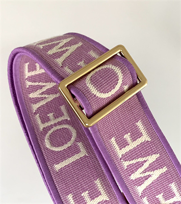 Loewe Anagram strap in jacquard and calfskin