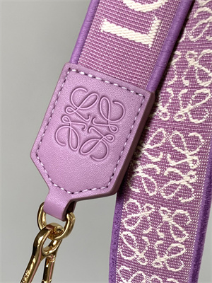 Loewe Anagram strap in jacquard and calfskin