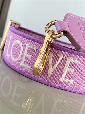 Loewe Anagram strap in jacquard and calfskin