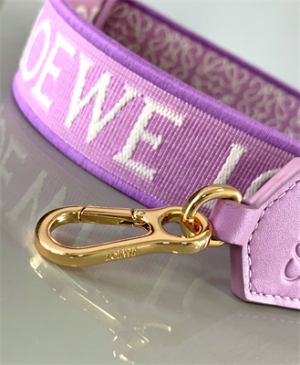 Loewe Anagram strap in jacquard and calfskin