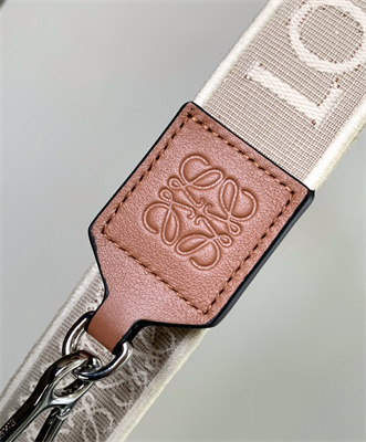 Loewe Anagram strap in jacquard and calfskin