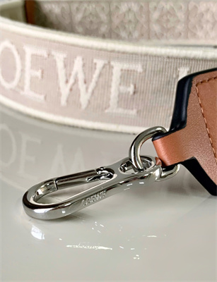 Loewe Anagram strap in jacquard and calfskin