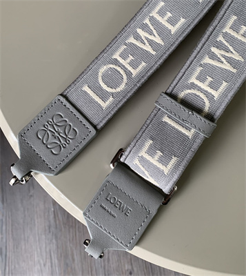 Loewe Anagram strap in jacquard and calfskin