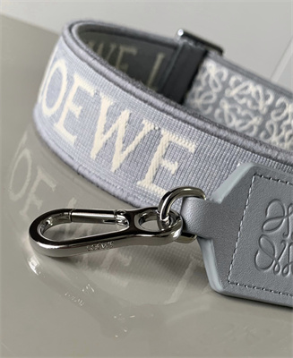 Loewe Anagram strap in jacquard and calfskin
