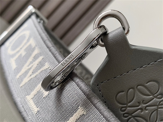 Loewe Anagram strap in jacquard and calfskin