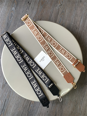Loewe Anagram strap in jacquard and calfskin