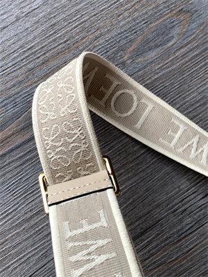 Loewe Anagram strap in jacquard and calfskin