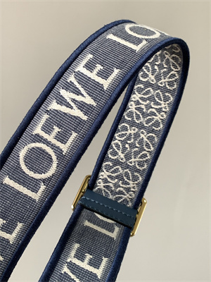 Loewe Anagram strap in jacquard and calfskin