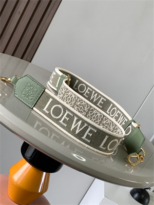 Loewe Anagram strap in jacquard and calfskin