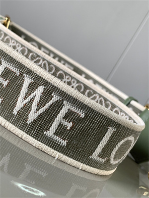 Loewe Anagram strap in jacquard and calfskin