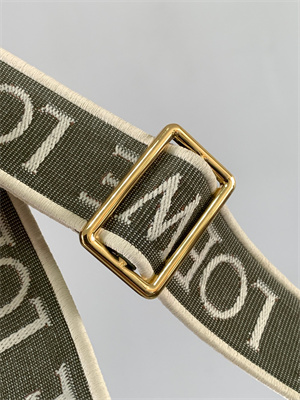 Loewe Anagram strap in jacquard and calfskin