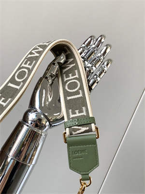 Loewe Anagram strap in jacquard and calfskin
