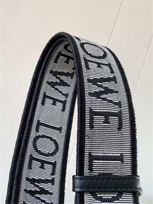 Loewe Anagram strap in jacquard and calfskin