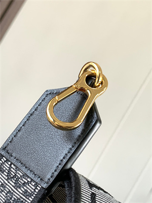 Loewe Anagram strap in jacquard and calfskin