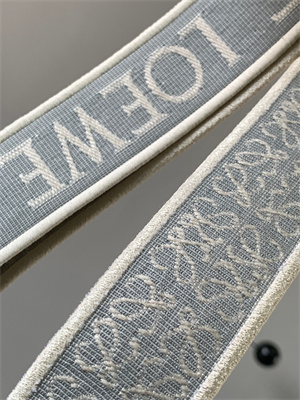 Loewe Anagram strap in jacquard and calfskin