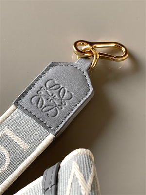 Loewe Anagram strap in jacquard and calfskin