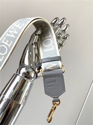 Loewe Anagram strap in jacquard and calfskin
