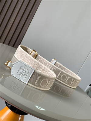 Loewe Anagram strap in jacquard and calfskin