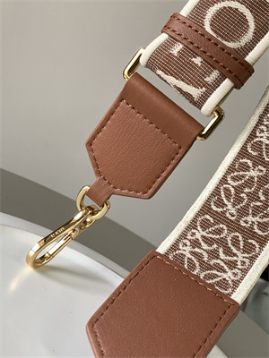 Loewe Anagram strap in jacquard and calfskin